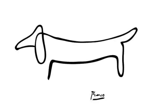 Picasso dachshund example