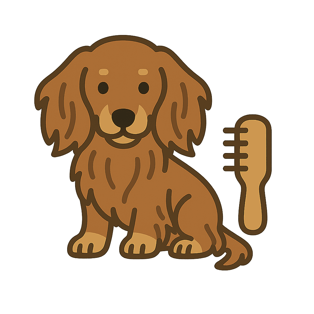 Dachshund Grooming Icon 