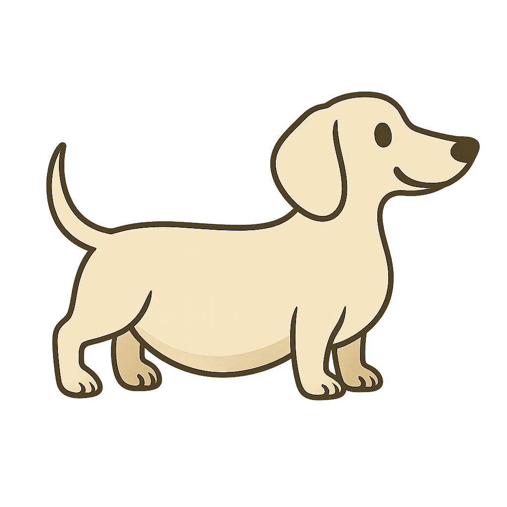 Dachshund Pregnancy Icon English Cream Dachshund 