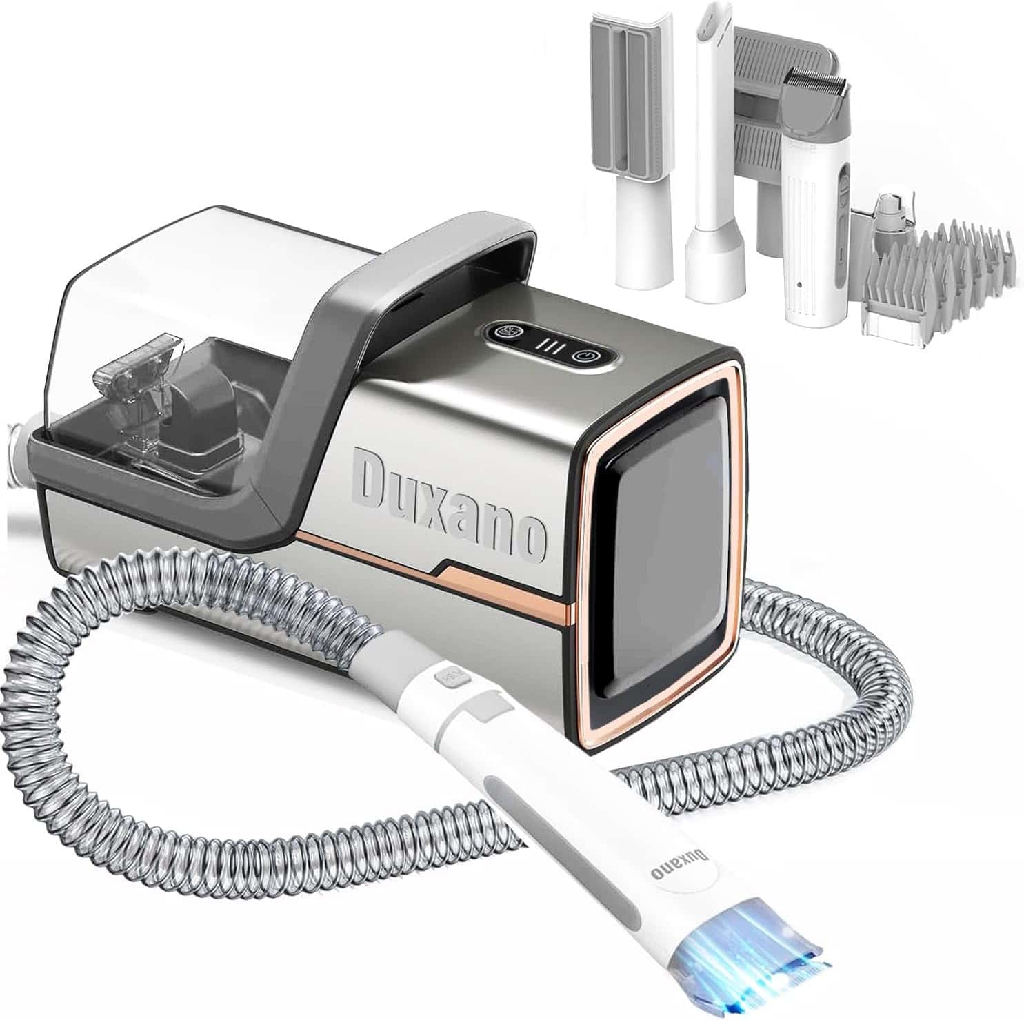 duxano dog grooming kit vacuum hair trimmer for dachshunds
