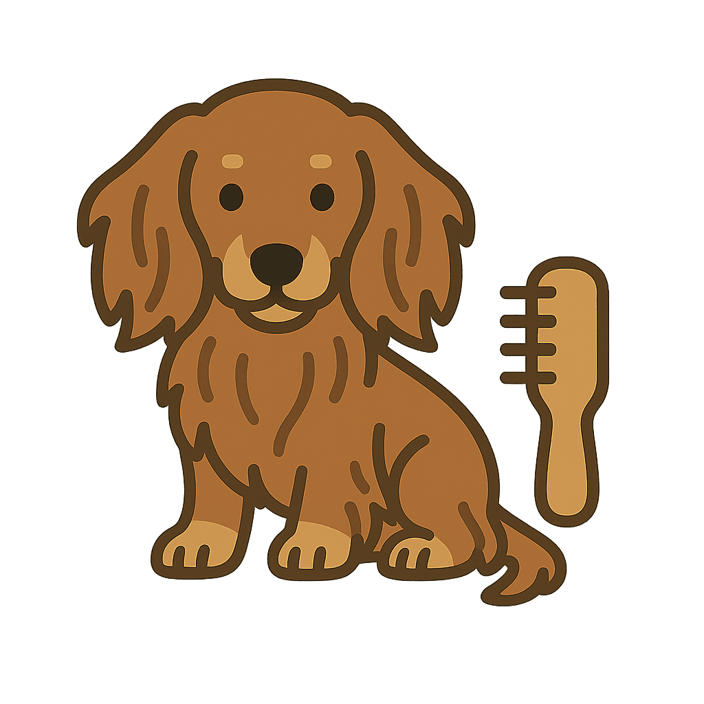 Dachshund Grooming Icon 