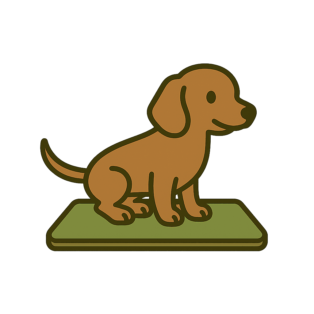 dachshund potty training icon