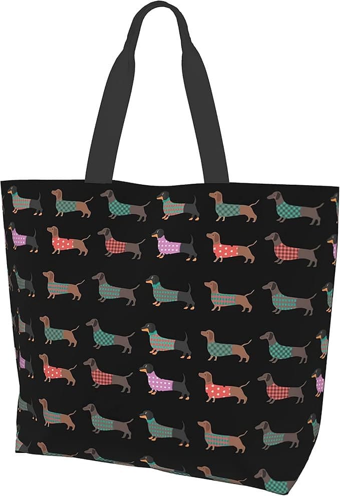 Dachshund Reusable Grocery Tote Bag