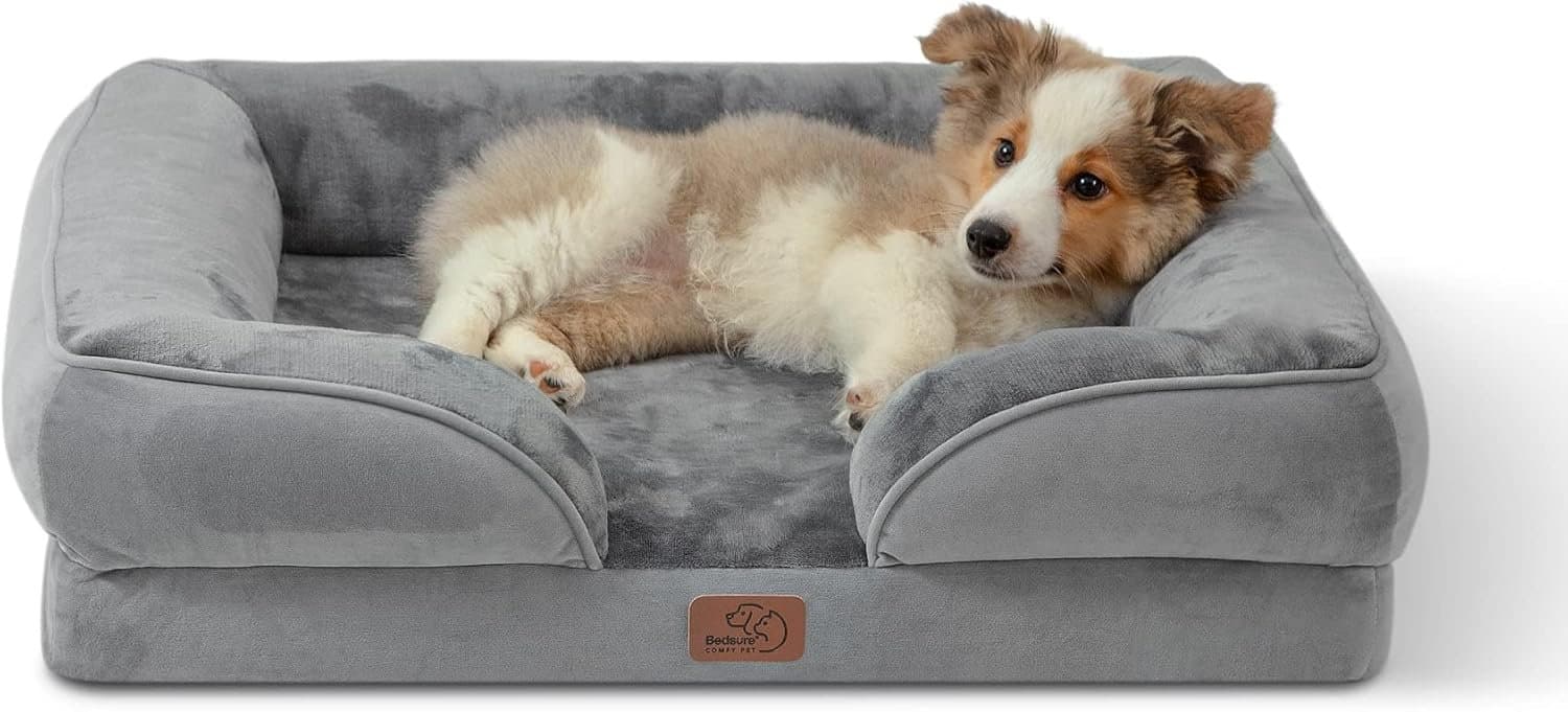 Bedsure Orthopedic Dog Bed (Gray)