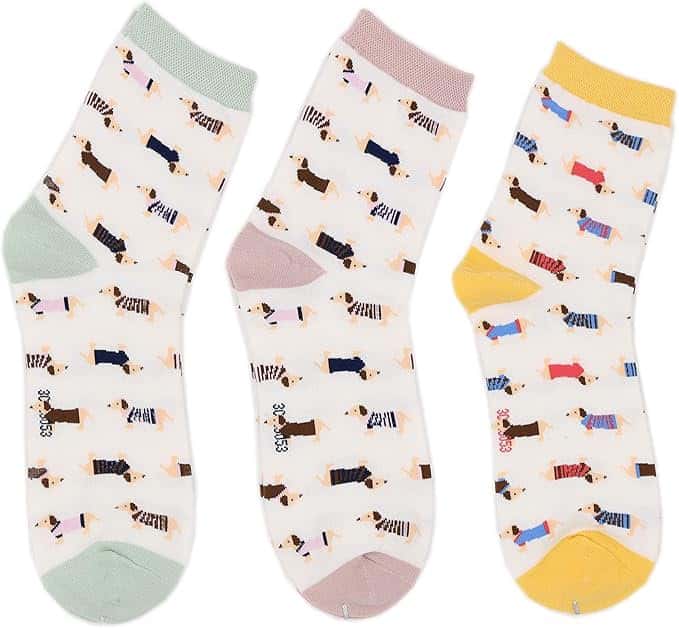 Haute Dachshund Dog Socks Casual Crew Socks