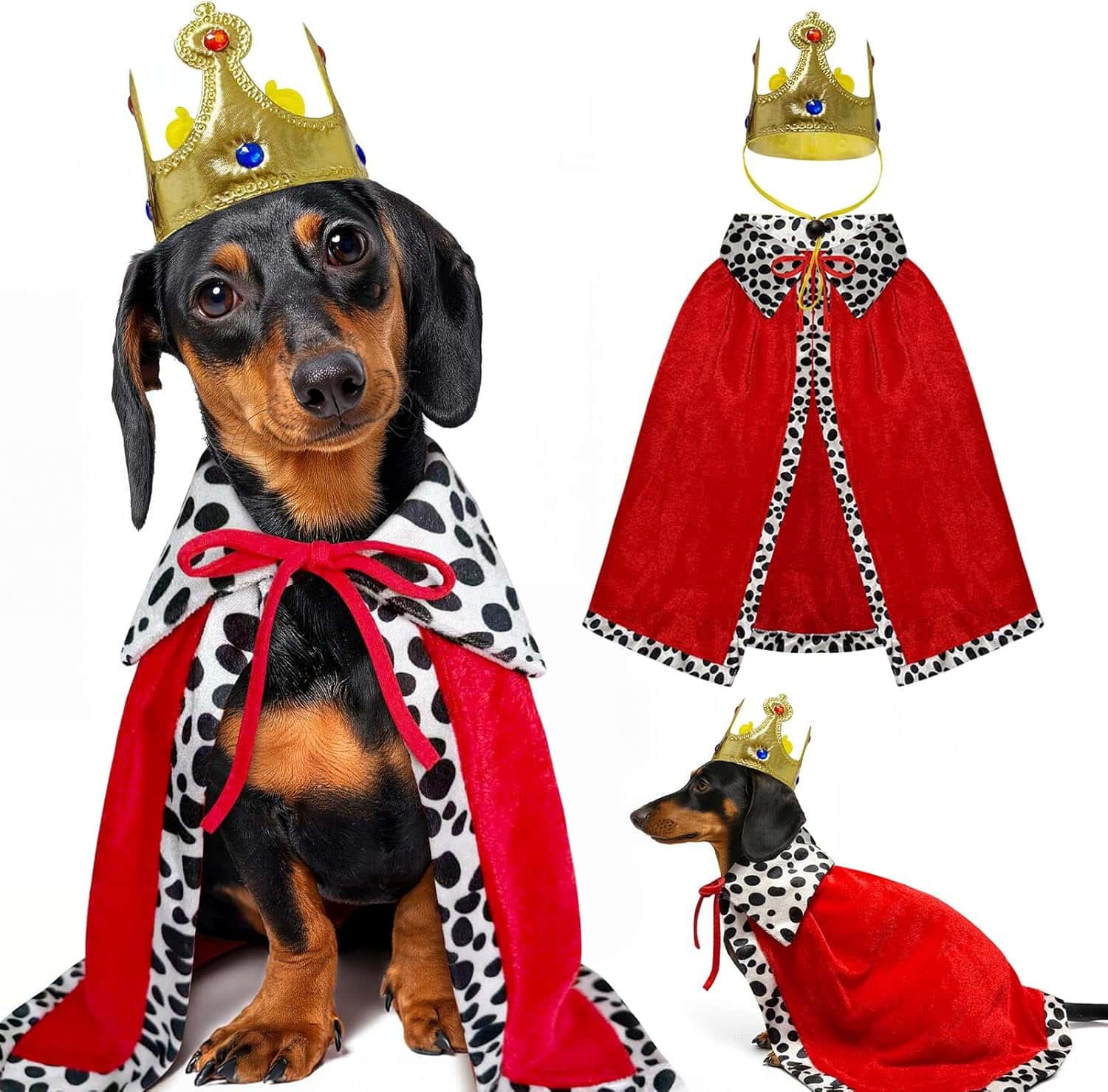 Kagoty Dog King Costume Red Kagoty