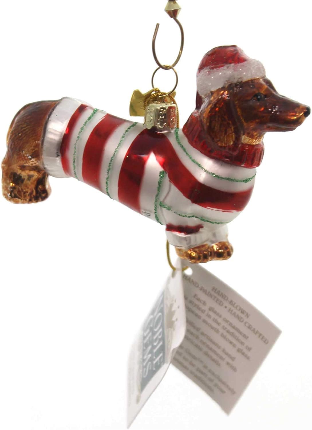 Dachshund Glass Christmas Ornament KurtAdler