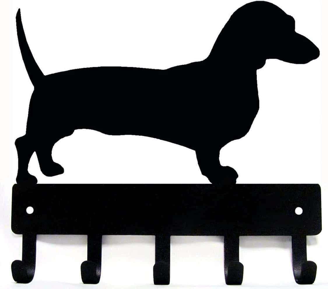 Metal Peddler Dachshund Key Holder