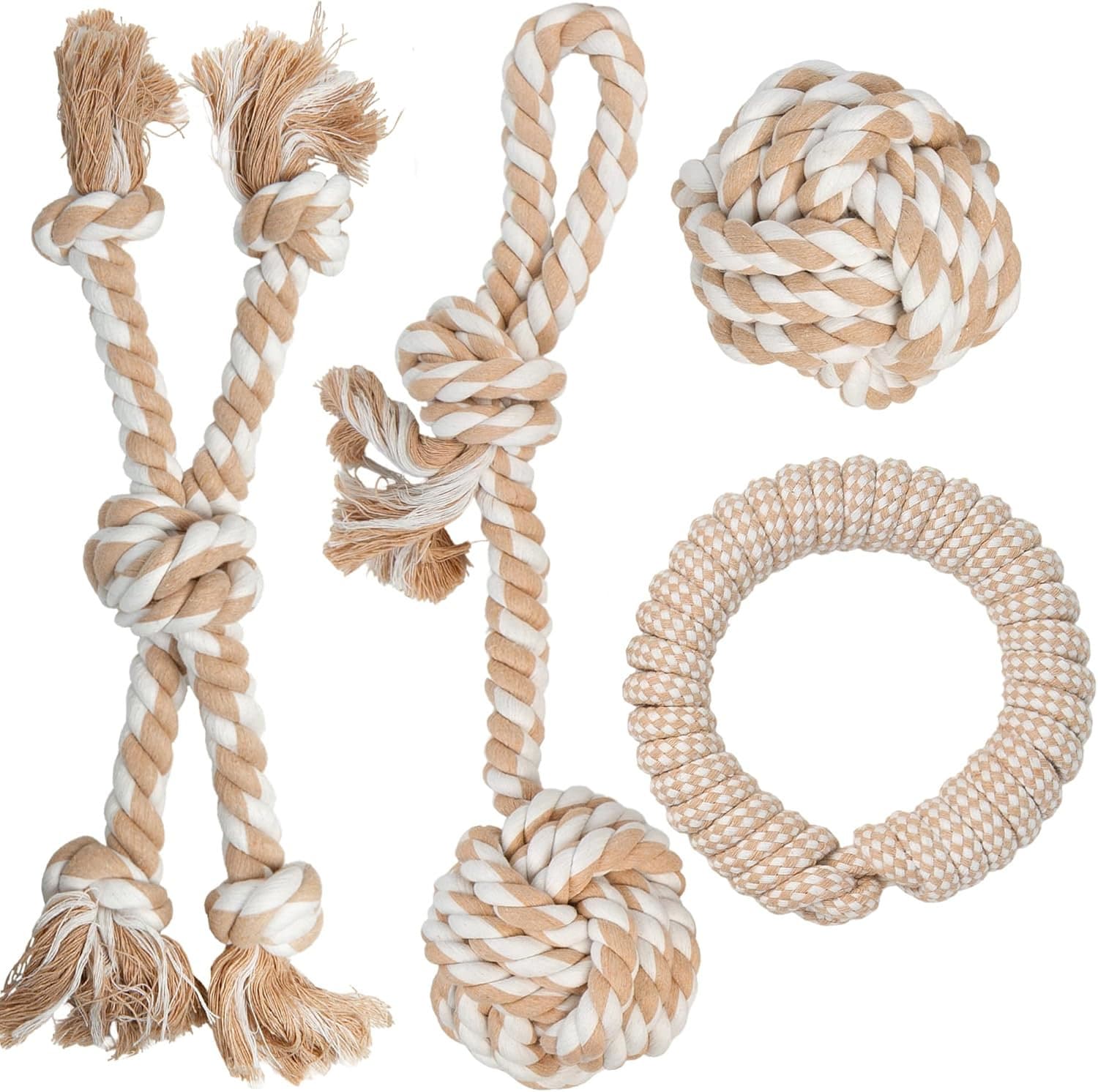 4 Pack Dog Rope Toys