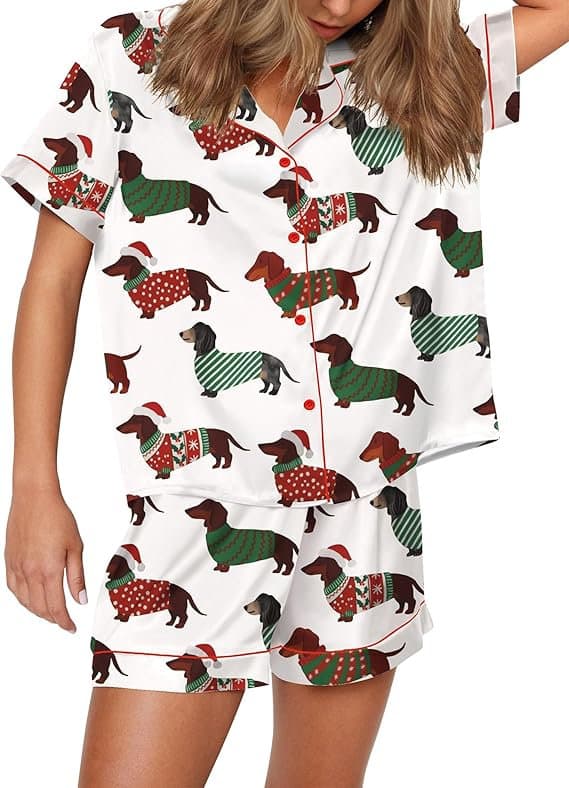 Dachshund Christmas Pajama Set