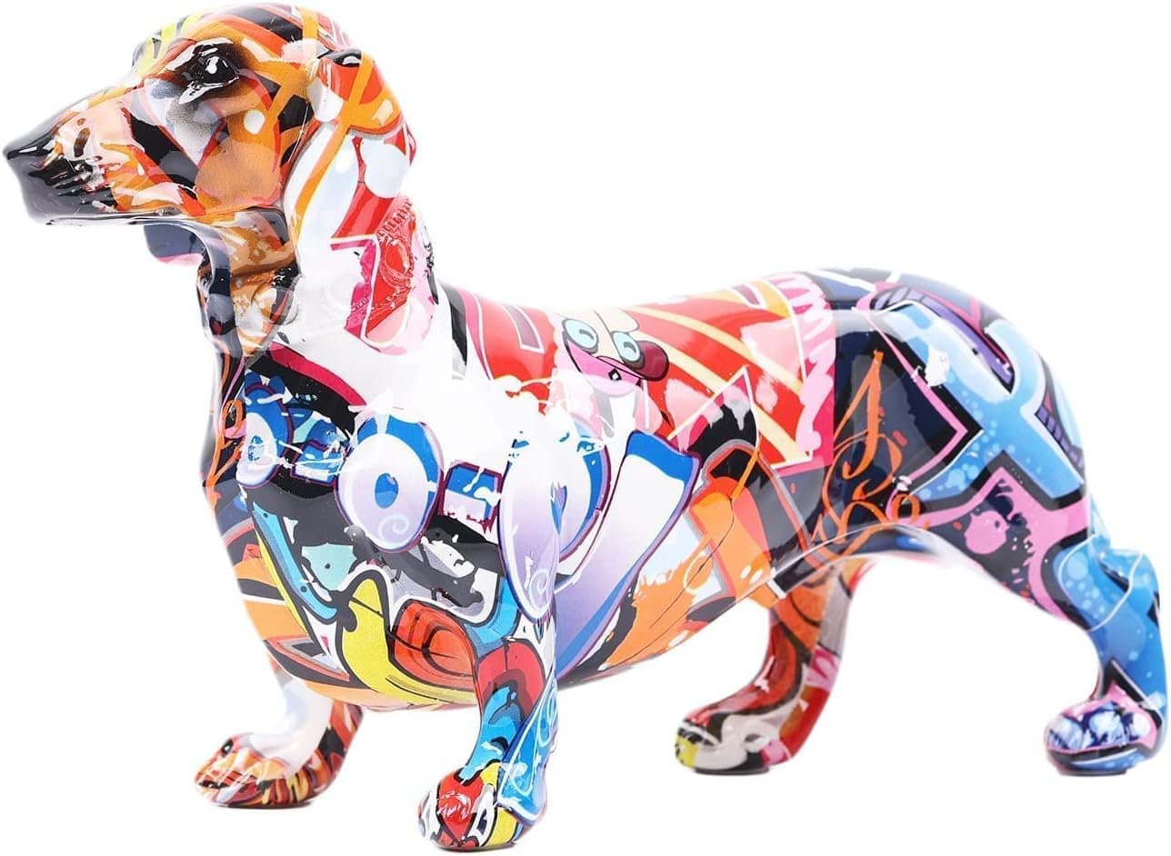 Colorful Dachshund Sculpture Suruim