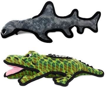 Tuffy Ocean Alligator Sof Dog Toy Combo Pack