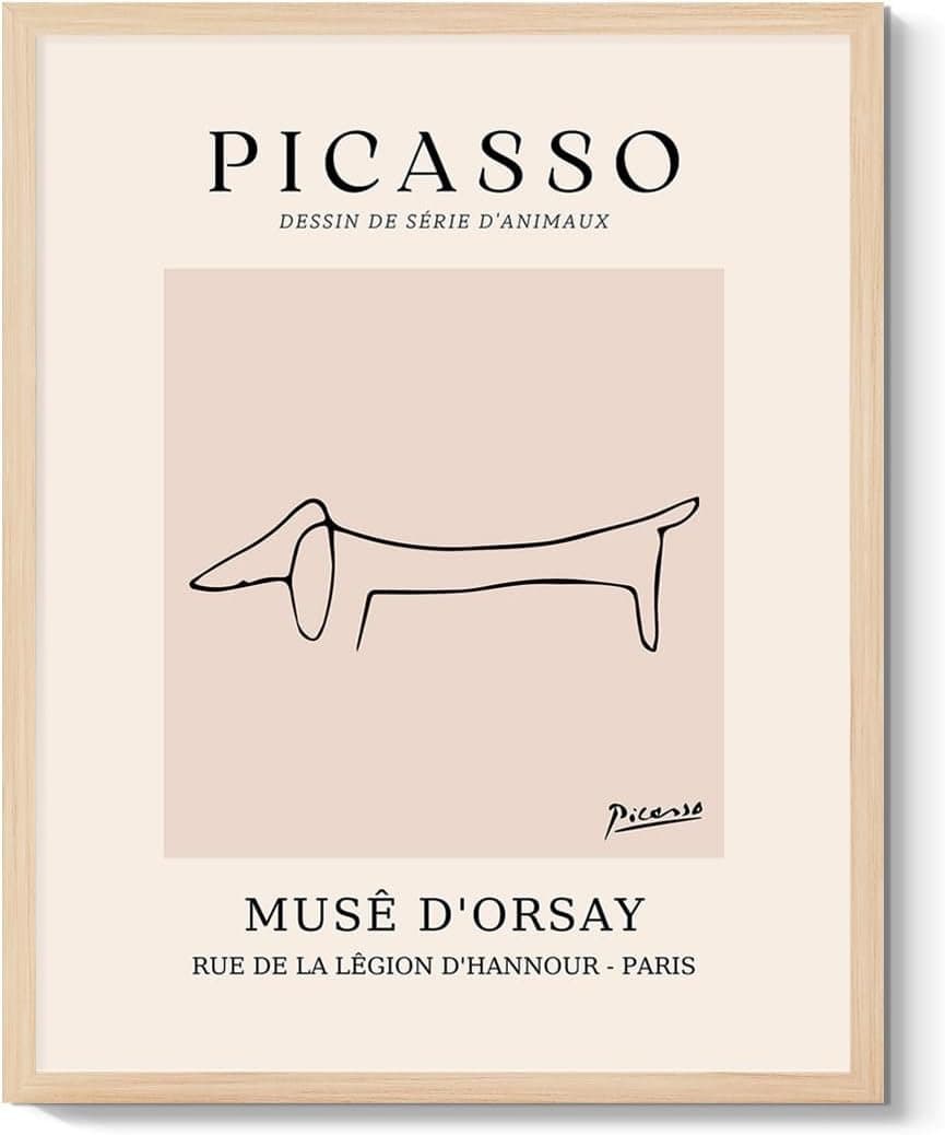 Canva Framed Picasso Dachshund